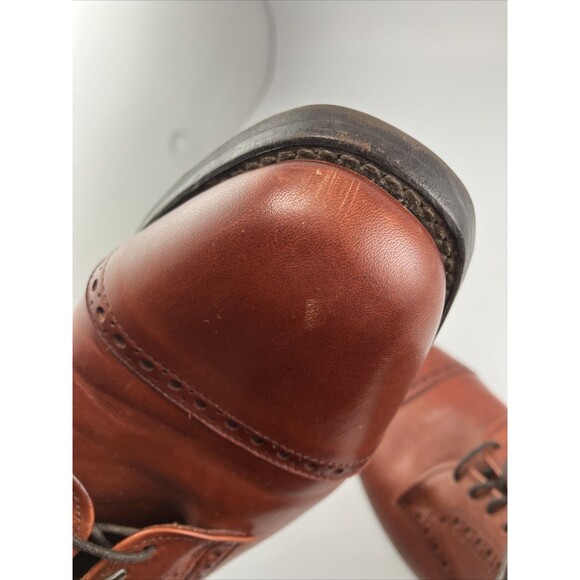 Allen Edmonds Cap Toe Cognac Brown Leather Mens 9.5 BENTON 3458 Oxford Shoes main image 11